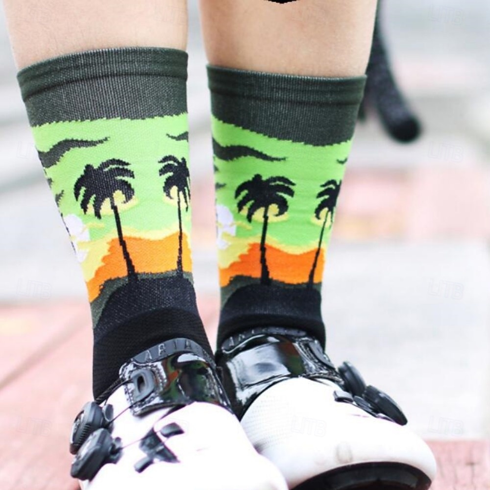 Calcetines Calcetines Ciclismo Calcetines de bicicleta Calcetines deportivos Calcetines atléticos Camping / Senderismo Senderismo Ejercicio al Aire Libre Bicicleta / Ciclismo Alta elasticidad Cómodo 2025 - $12.99 –P13