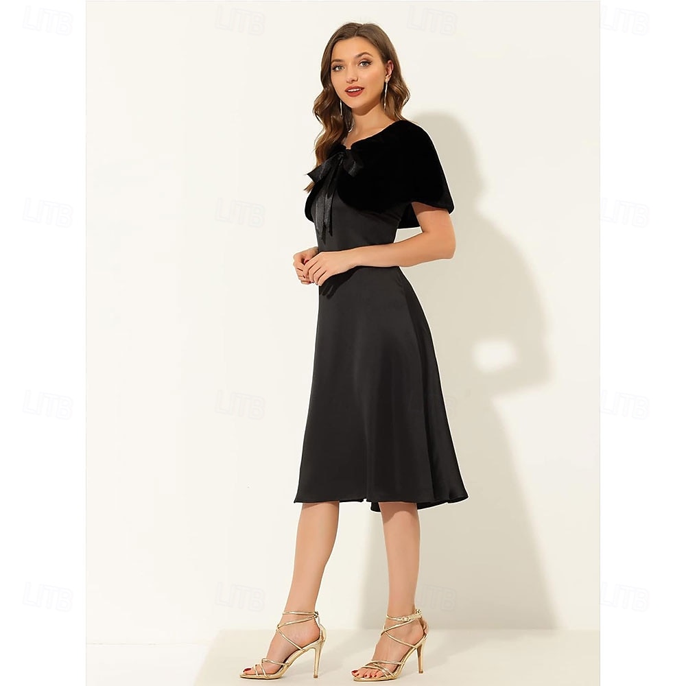 Damenumhang Elegant warm halten Ärmellos Kunstpelz Hochzeit Schals Mit Unifarbe Für Hochzeit Herbst Winter 2026 - $17.49 –P3