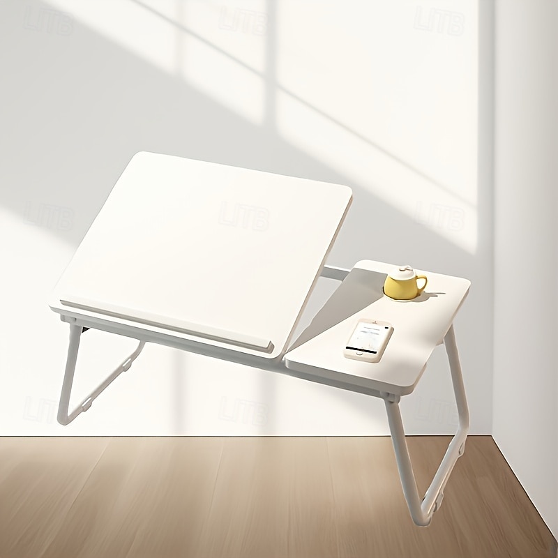 Mesa de estudio plegable ajustable de cinco velocidades con portavasos y tira antideslizante. 2025 - $106.99 –P3