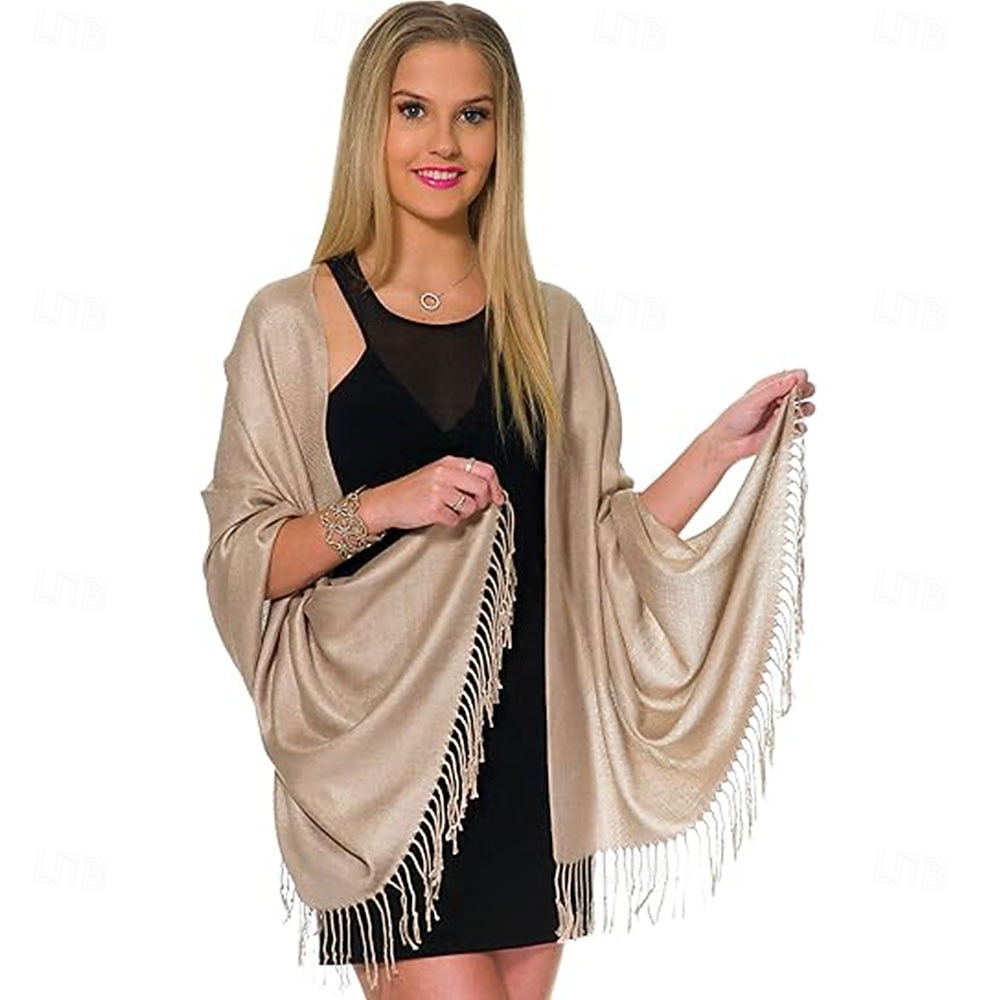 Pashmina Shawls and Wraps for Evening Dresses Large Soft Pashminas Wedding Shawl 2025 - $26.99 –P5