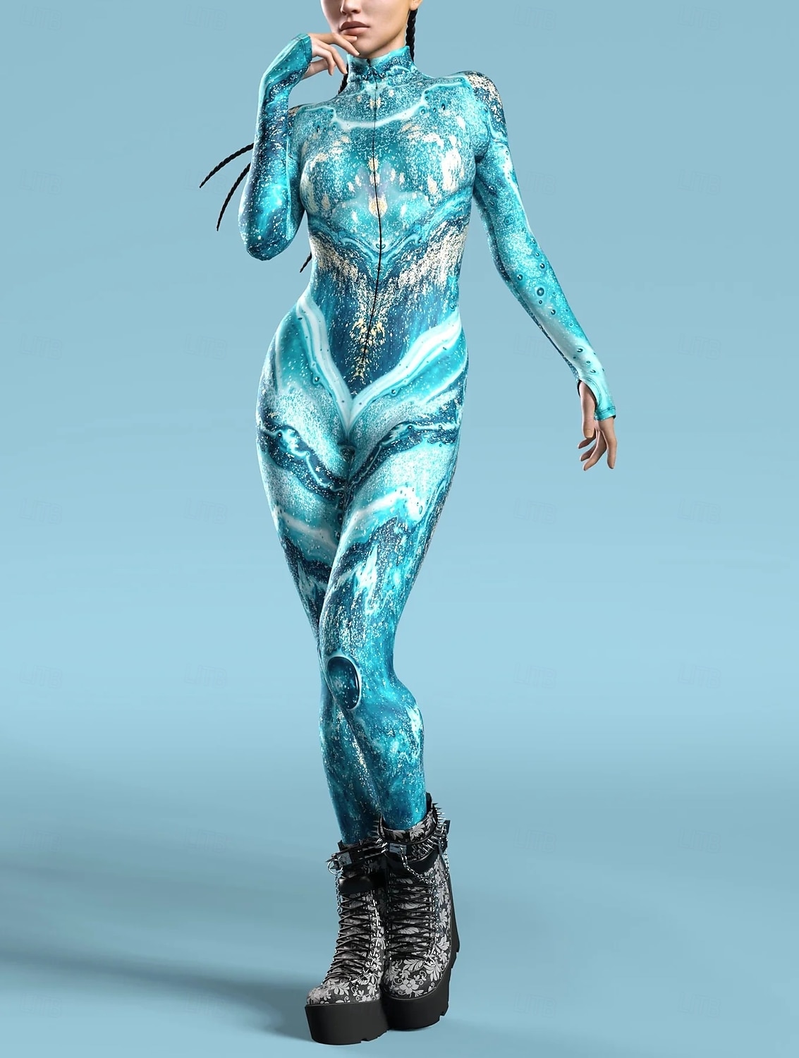 Mønstrede Zentai-drakter Cosplay kostyme Kroppsdrakt Printer Karnevalskostyme heldekkende drakter Herre Dame Gutt Sexy kostyme Halloween Kostyme til Ytelse Fest Maskerade Barne Voksne 2025 - $29.99 –P9