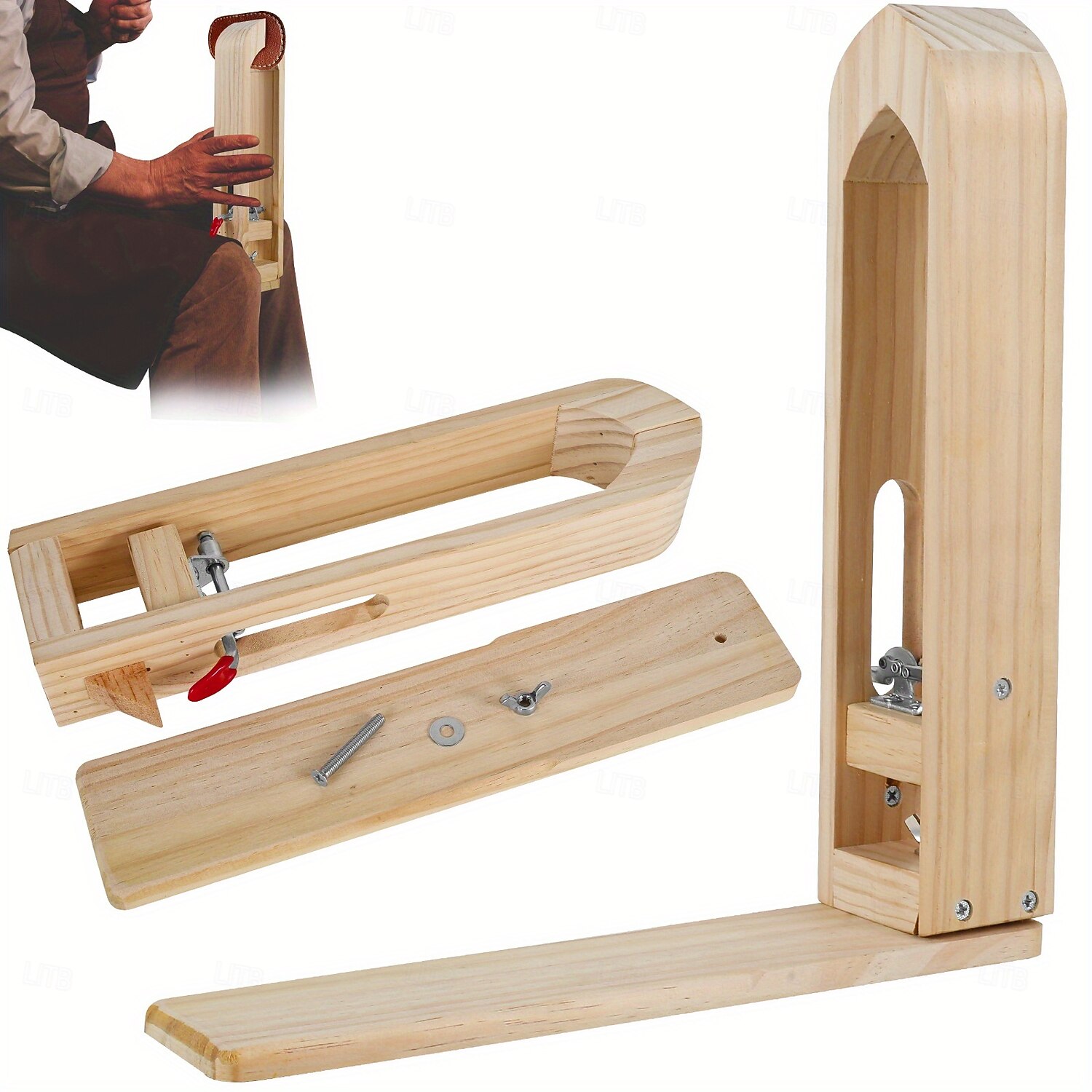 morsetto regolabile robusto - morsetto per cuciture in similpelle di legno resistente - clip portatile per lavori manuali per un fissaggio sicuro delle cuciture del 2025 a $34.99 –P1