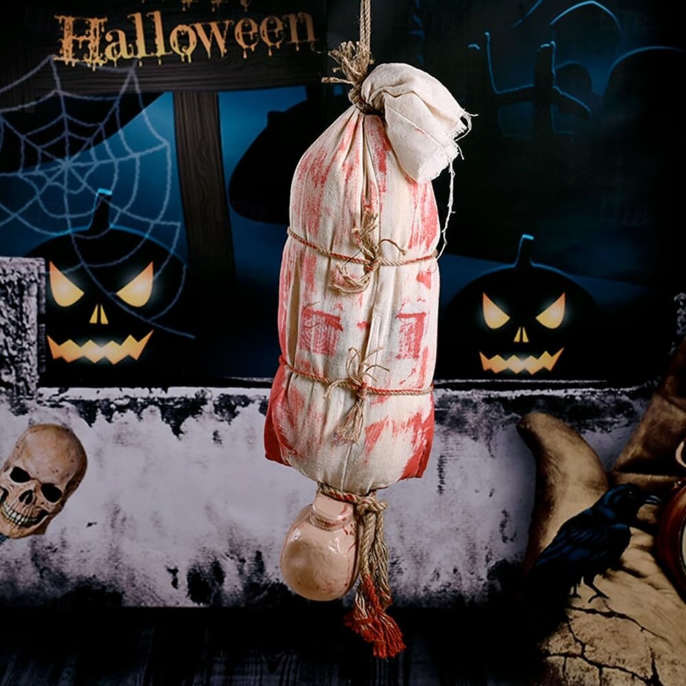 τρομακτικές διακοσμήσεις για το Halloween, κρεμαστό κουκούλι, κινούμενο σχέδιο με αιματηρό κρανίο, πτώμα με λαμπερά μάτια &Τρομακτικός ήχος για στοιχειωμένο σπίτι, στηρίγματα για πάρτι, διακόσμηση 2025 - $97.99 –P2