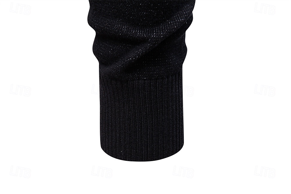 Men's Pullover Knit Regular Tops Check Pattern Crew Neck Cool Pullover School Vacation Clothing Apparel Spring Fall Dark Navy Purple S M L 2026 - $53.99 –P5