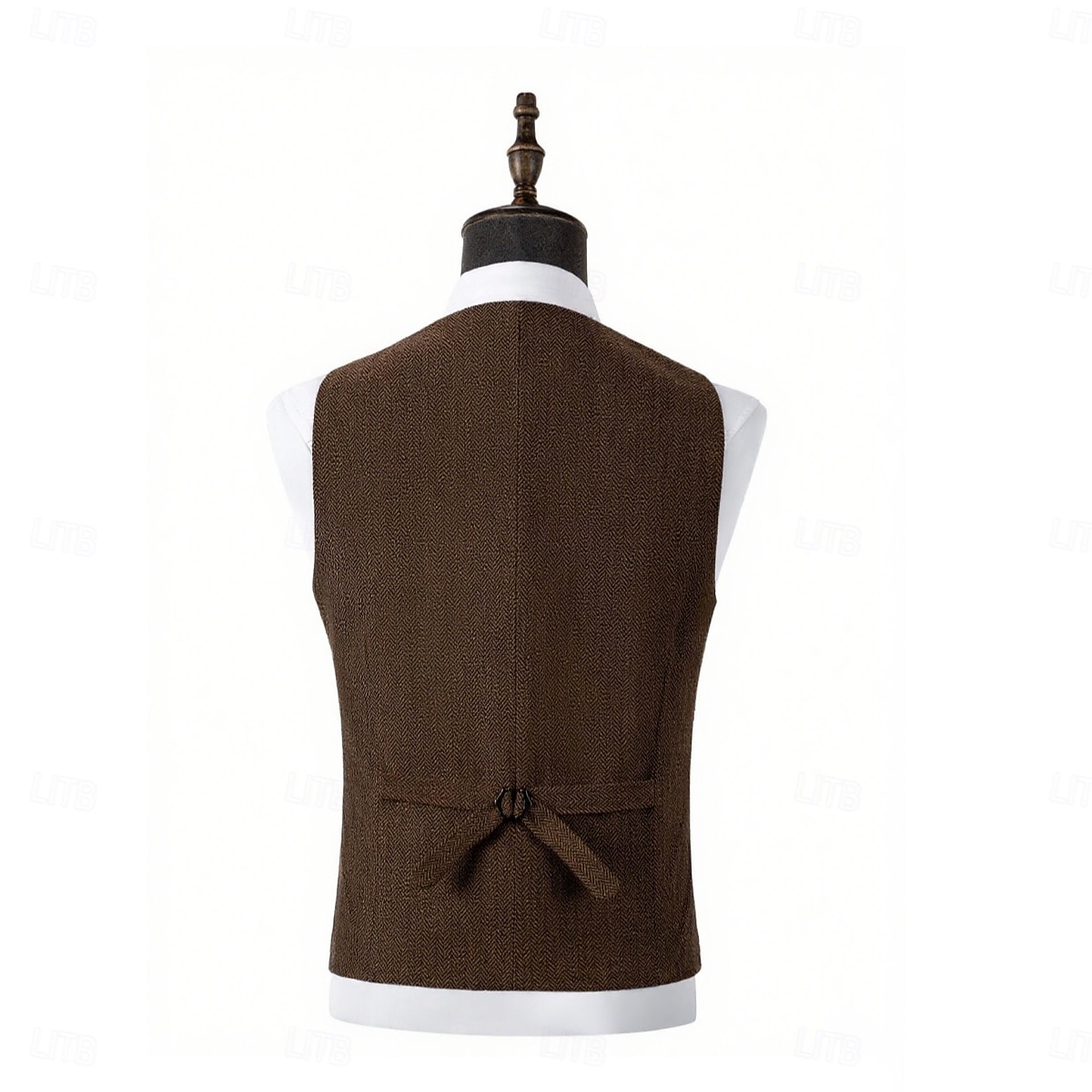 Herren Tweedweste Weste Formell Hochzeit Urlaub Täglich Mode Klassisch Frühling Herbst Tasche Knöpfe Polyester Tweed Bequem Einfach Fischgrätenmuster Einreihig V Ausschnitt Revers Schmale Passform 2025 - $35.99 –P4