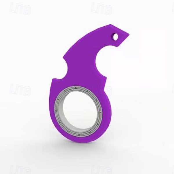 Confezione da 2 portachiavi fidget spinner: giocattolo antistress portatile, struttura in metallo resistente, perfetto per adulti e bambini del 2025 a $13.99 –P8