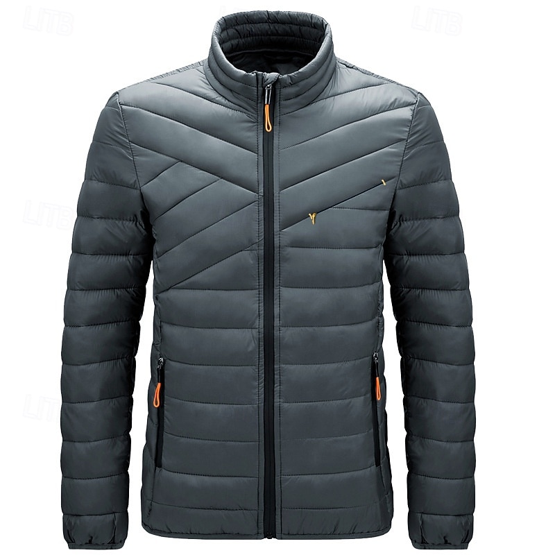 Per uomo Cappotto Invernale Giacca imbottita Giacca Imbottita Tasca Poliestere Vacanza Abbigliamento quotidiano Data Regolare Moda Casual Confortevole Calore Termico Inverno Colore Solido / Tinta del 2026 a $49.99 –P6
