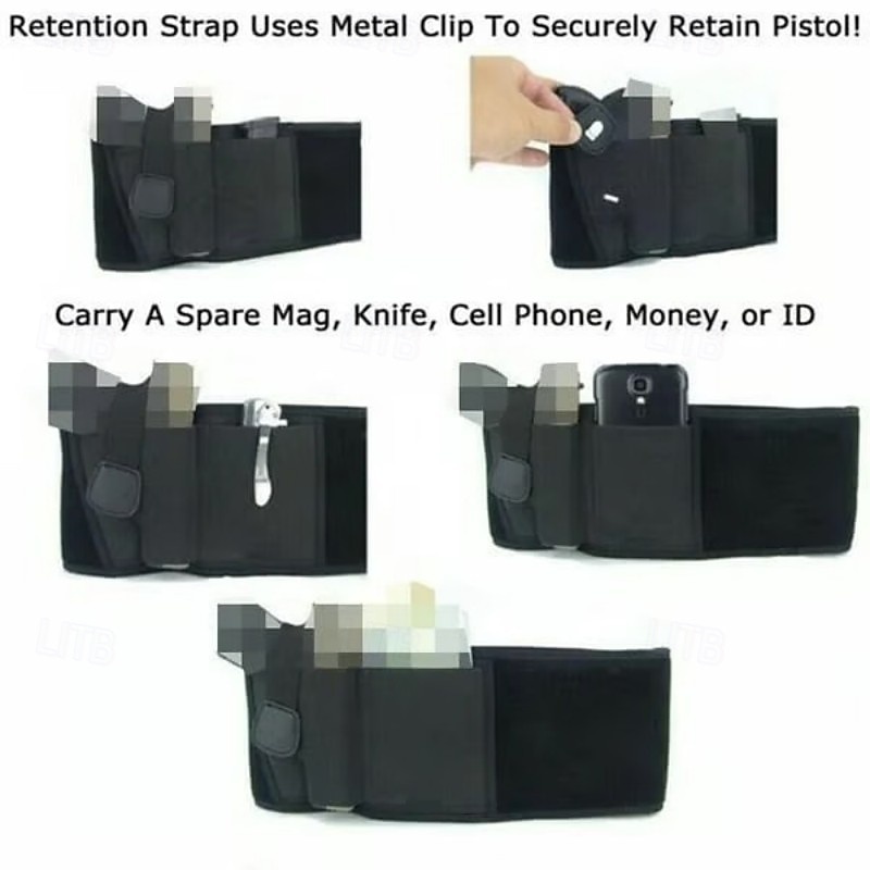 Ultimate Belly Band Holster Concealed Carry Waistband Pistol Holder Neoprene Tactical Holster Outdoor Hidden Carry Universal Gun Belt With Magazine Pouch Secure Handgun Clip 2026 - $11.99 –P5