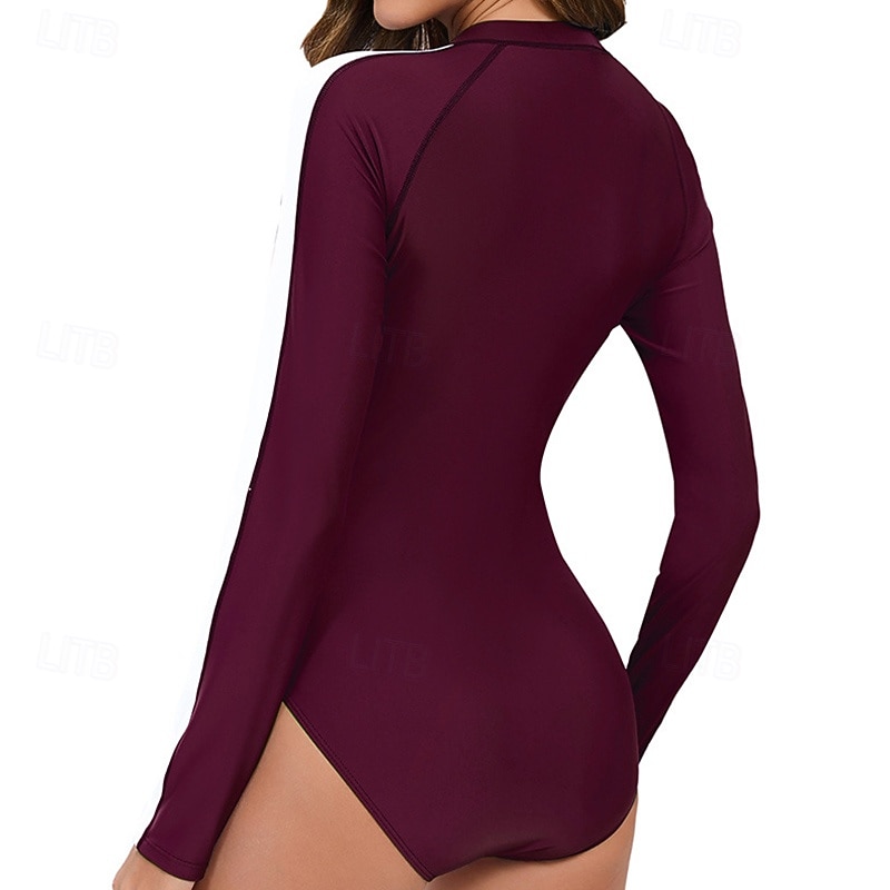 Dámské Ochrana proti vyrážce Plavky Slátanina Zapni UV ochrana proti slunci UPF50+ Dlouhý rukáv Plavky Surfování Plavání Léto 2026 - $23.99 –P7