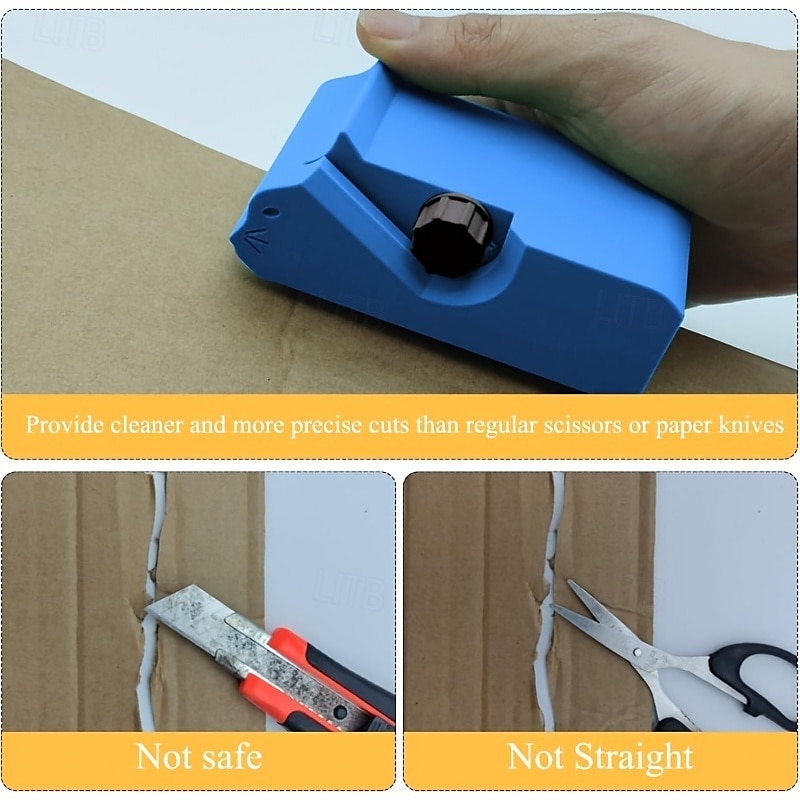 1pc DIY Cat Scratch Board Cutter Tool - Manual Cardboard Cutting Device with Sharp Edge Creation for Scratch Boards, Boxes, Gift Decorations - Safe for Cats, Easy-to-Use Household Crafting Tool 2025 - $7.99 –P16