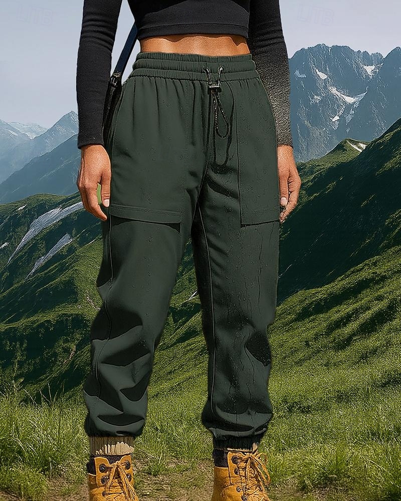 Women's Hiking Pants Trousers Casual Pants Winter Autumn / Fall Outdoor Regular Fit Waterproof Windproof Bottoms Pocket Elastic Waist Black Army Green Camping / Hiking Running S M L XL XXL 2026 - $46.99 –P7