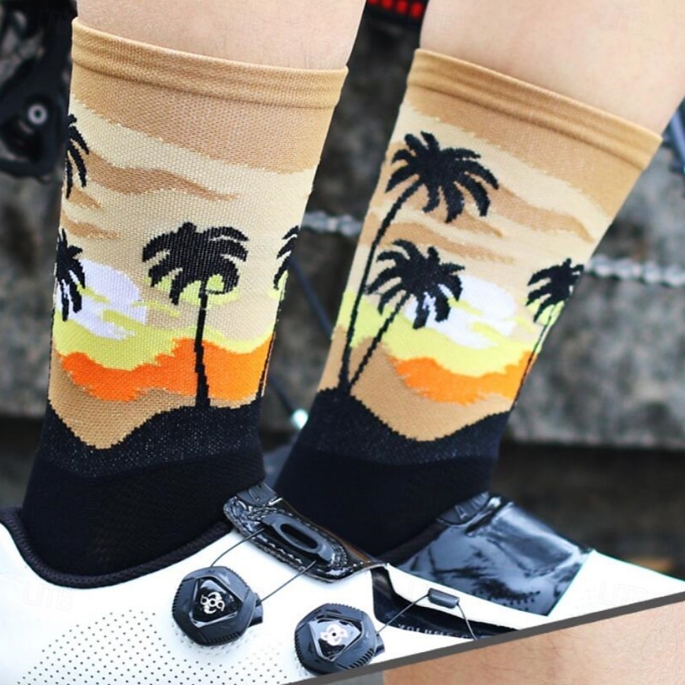 Calcetines Calcetines Ciclismo Calcetines de bicicleta Calcetines deportivos Calcetines atléticos Camping / Senderismo Senderismo Ejercicio al Aire Libre Bicicleta / Ciclismo Alta elasticidad Cómodo 2025 - $12.99 –P5