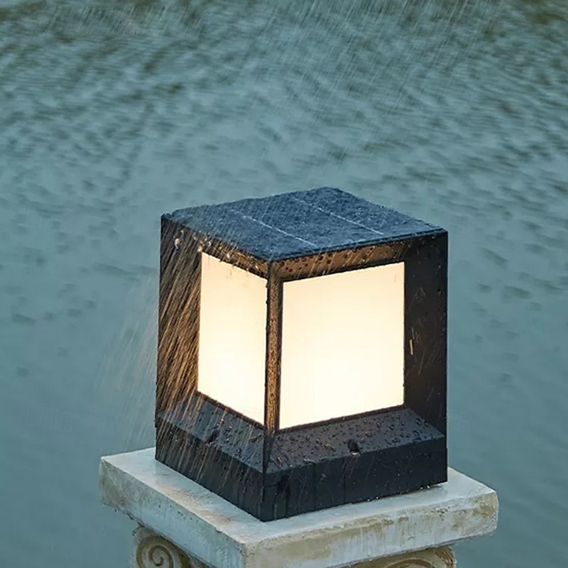 LED Outdoor Solor Post Lights 21cm Nordic Style Outdoor Column Lights Fence Post Cap Lights Waterproof IP54 for Deck Suitable for Door Stone Pillars Garden lamp Post 2026 - $172.99 –P6