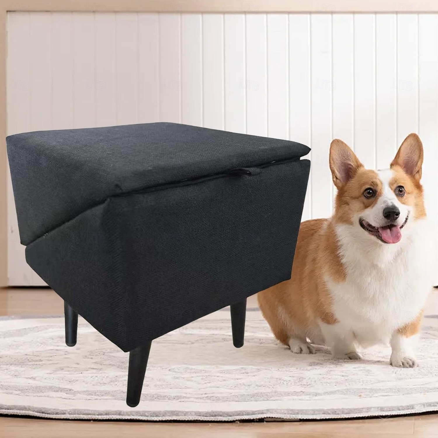 Cadeira dobrável para escada de cachorro de estimação, economiza espaço, 2 em 1, degrau de escalada confortável para animais de estimação, cama alta, lâmpada para cachorro, gatinho, filhote, animal de 2026 por $162.99 –P7