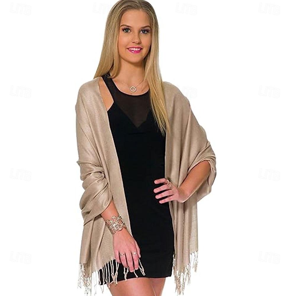 Pashmina Shawls and Wraps for Evening Dresses Large Soft Pashminas Wedding Shawl 2025 - $26.99 –P6