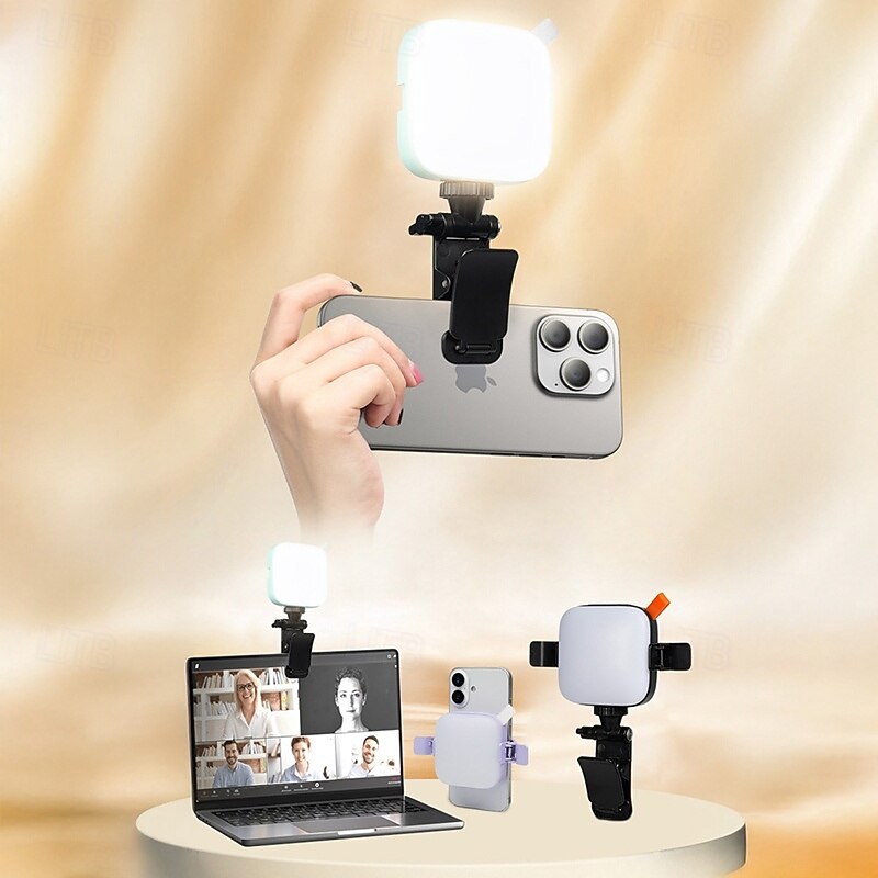 2025年 ミニビデオライト スマートフォン用 自撮り LED カメラライト 内蔵リチウム電池 iPhone iPad Samsung 各種写真用携帯電話用 コレクション – $18.99 –P5