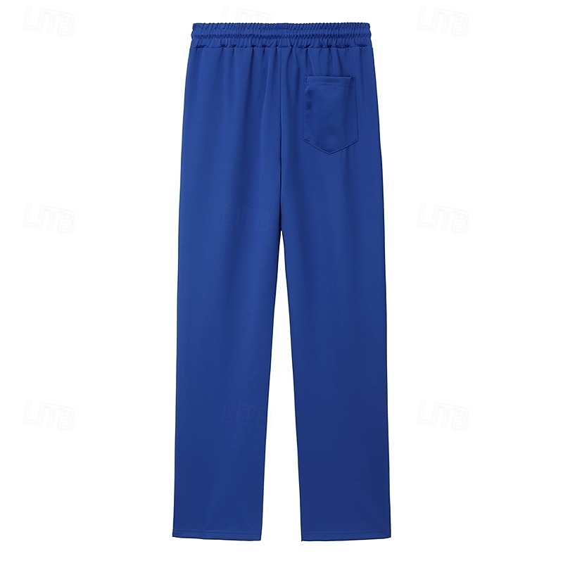 Men's Sweatpants Trousers Drawstring Elastic Waist Color Block Full Length Outdoor Vacation Casual Vacation Fashion Blue 1# Black Stretchy 2026 - $20.99 –P2