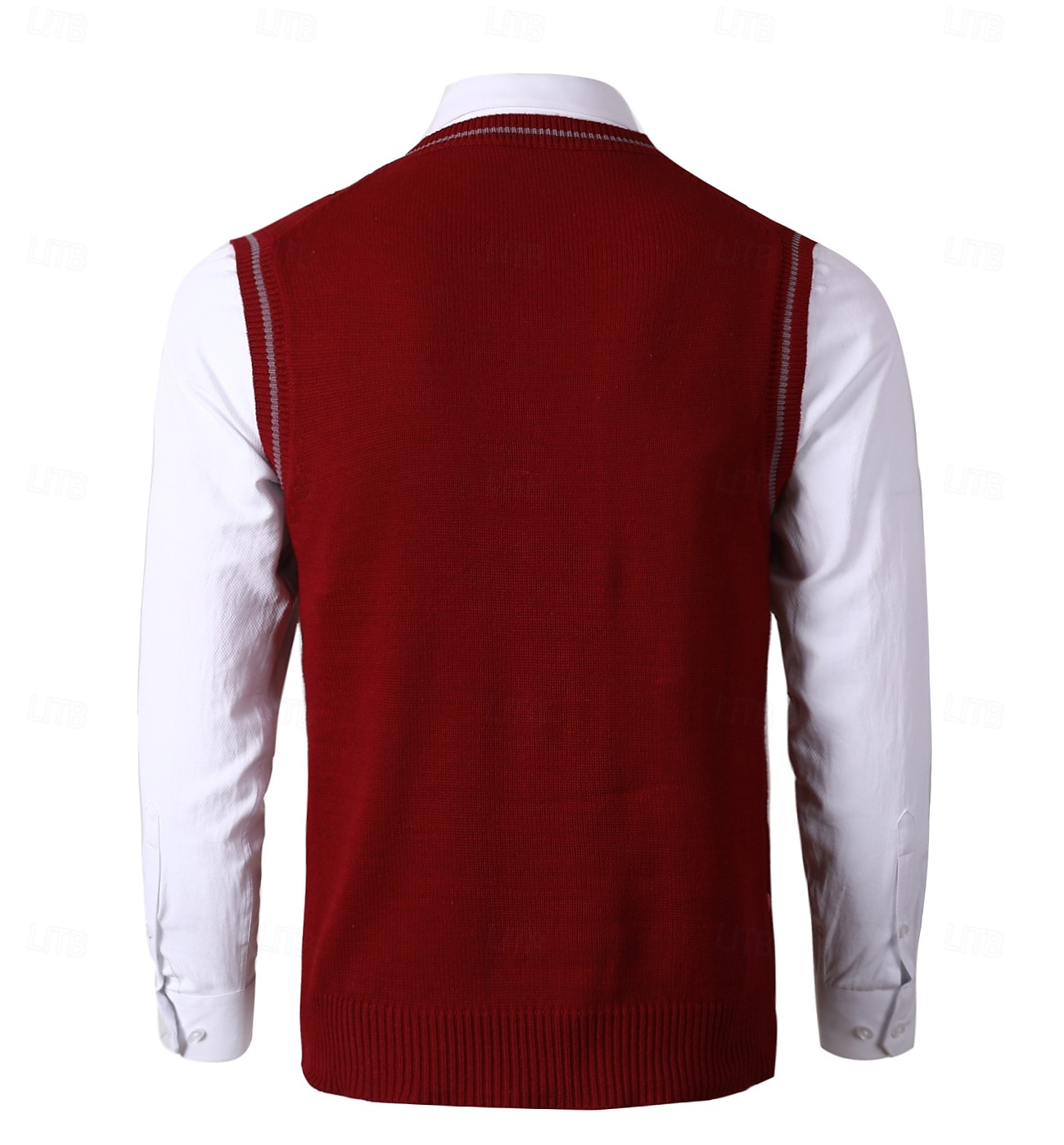 Herren Pullunder Kleid Pullover Pullover Weste Strickpullover Gerippt Zopfmuster Stricken Normale Oberteile Gestrickt Einfach V Ausschnitt Mode Lässig Urlaub Alltagskleidung Bekleidung Herbst Winter 2025 - $22.99 –P8