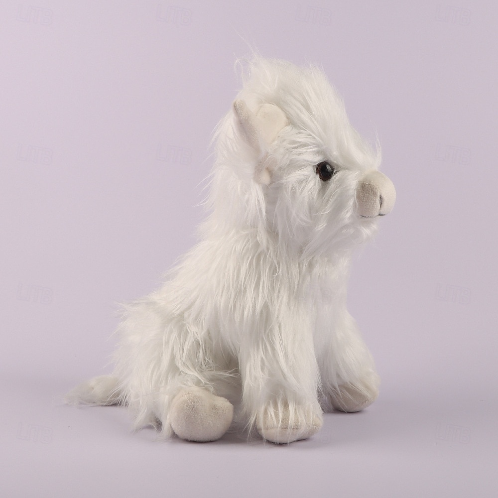 لعبة محاكاة بقرة المرتفعات المحشوة الناعمة لعبة حيوانية واقعية بقرة المرتفعات كاواي هدية للأطفال للأولاد والبنات هدية عيد ميلاد 2026 - $23.99 –P11