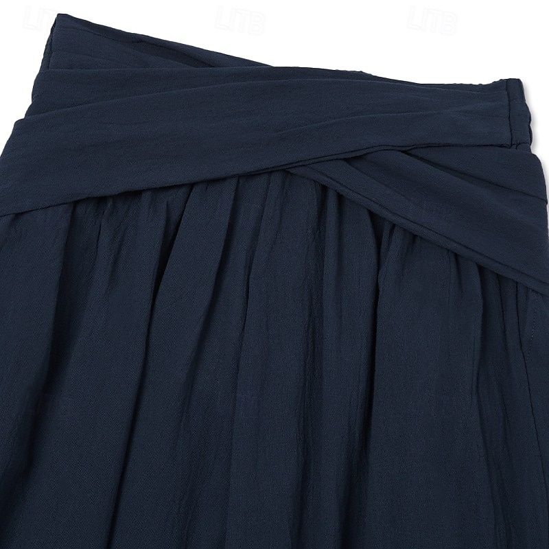 Homens Calças de linho Calças Calça verão Calças largas Com Cordão Cintura elástica Botões Tecido Conforto Respirável Comprimento total Ao ar livre Ioga Casual Designer Retro Vintage Vermelho Azul de 2025 por $28.99 –P6