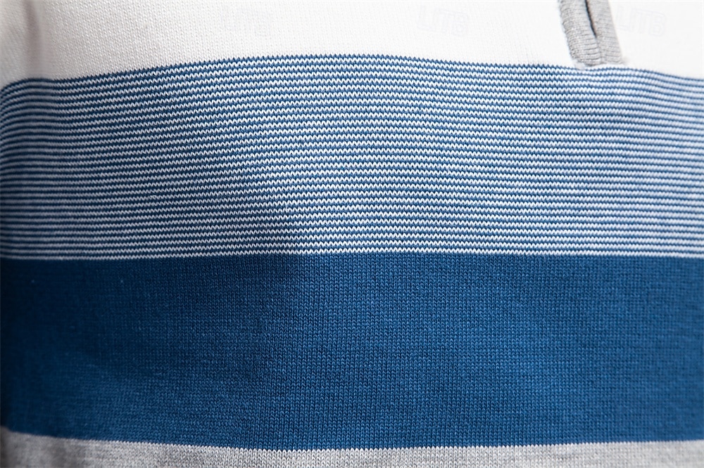 Homme Pull Tricoter Hauts Réguliers Demi-zip Bandes Rayé Col montant ancien Frais École Vacances Vêtement Tenue Printemps Automne Noir Violet S M L de 2025 ? $50.99 –P24