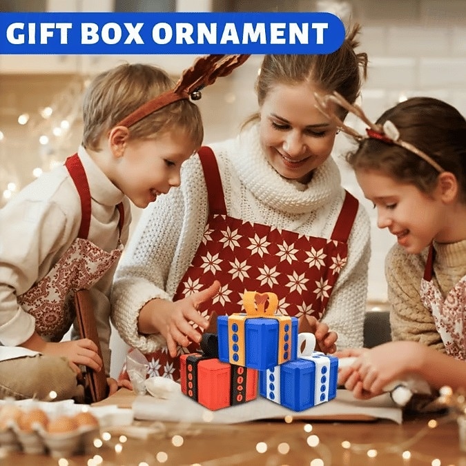 Ornamenti per scatole regalo fastidiose stampate in 3D, divertenti giocattoli, scherzi, puzzle, scatole, scherzi creativi, regali per amici, famiglie, feste, intrattenimento, novità, sorpresa per le vacanze. del 2025 a $19.99 –P3