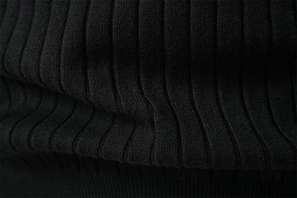 Homme Pull Tricoter Hauts Réguliers Couleur Unie Col roulé Élégant ancien École Vacances Vêtement Tenue Printemps Automne Noir Marine foncé S M L de 2026 ? $26.99 –P13