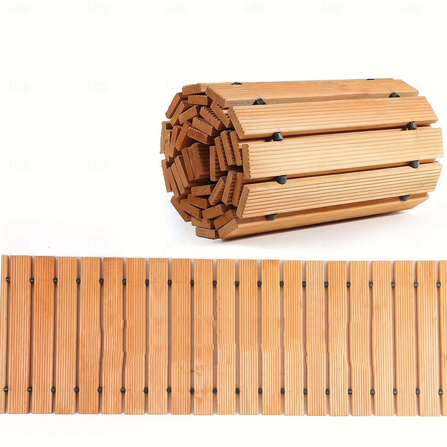 2025年 木製ガーデンパスウェイ1個 - 8フィート、滑り止め、手作り、屋外パティオ、庭園、庭、ビーチの遊歩道、結婚式用の装飾的な歩道。 &パーティー、クリスマス、感謝祭、バレンタインデー  コレクション – $92.99 –P2