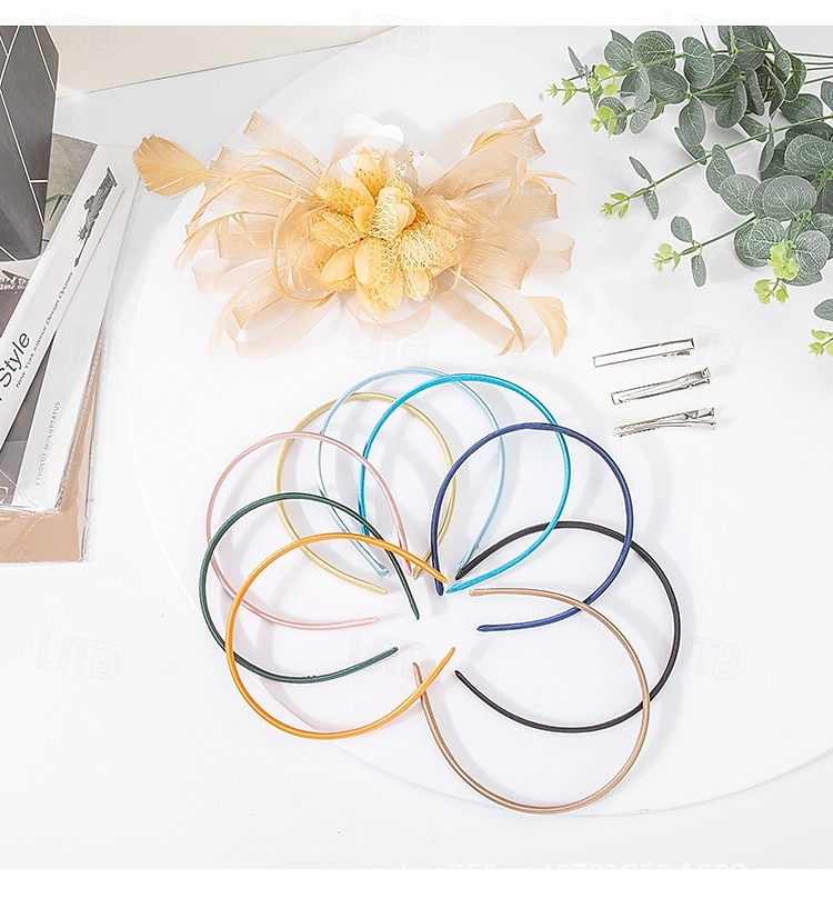 eleganti fascinator di piume da donna - eleganti copricapi per Gatsby - feste a tema e occasioni speciali del 2025 a $14.99 –P6