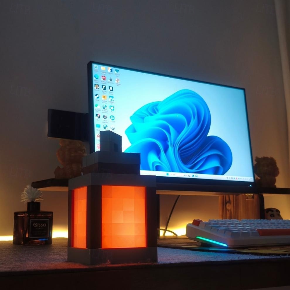 Lanterna noturna - Luz noturna LED de parede de 16 cores com interruptor de toque &Lâmpada noturna recarregável com controle remoto, luminária de mesa montável, luminária de mesa para cosplay, de 2025 por $35.5 –P7