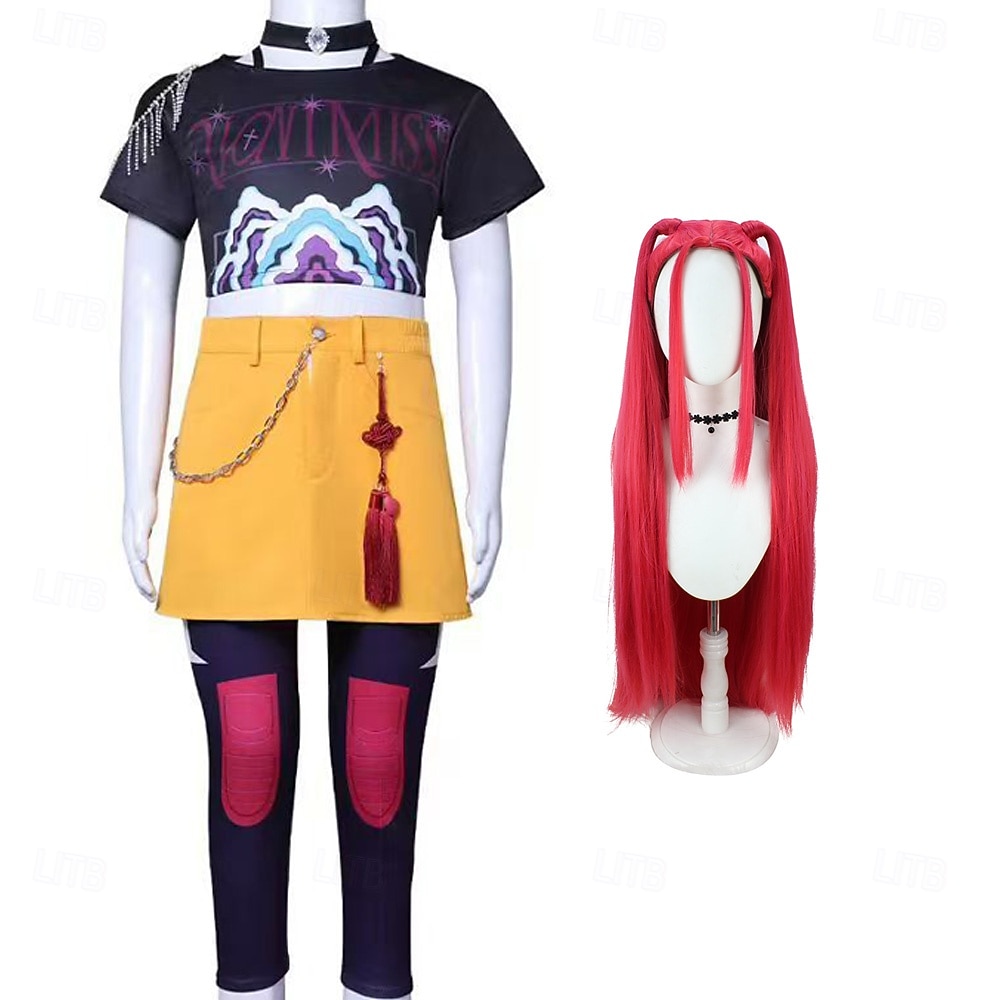 Lovci démonů z K-Popu Rúmí Zoey Cosplay kostým Cosplay Paruky Cosplay kostým Filmové kostýmy for Dívčí Dětské předvečer Všech svatých Den dětí Plesová maškaráda 2025 - $80.99 –P6