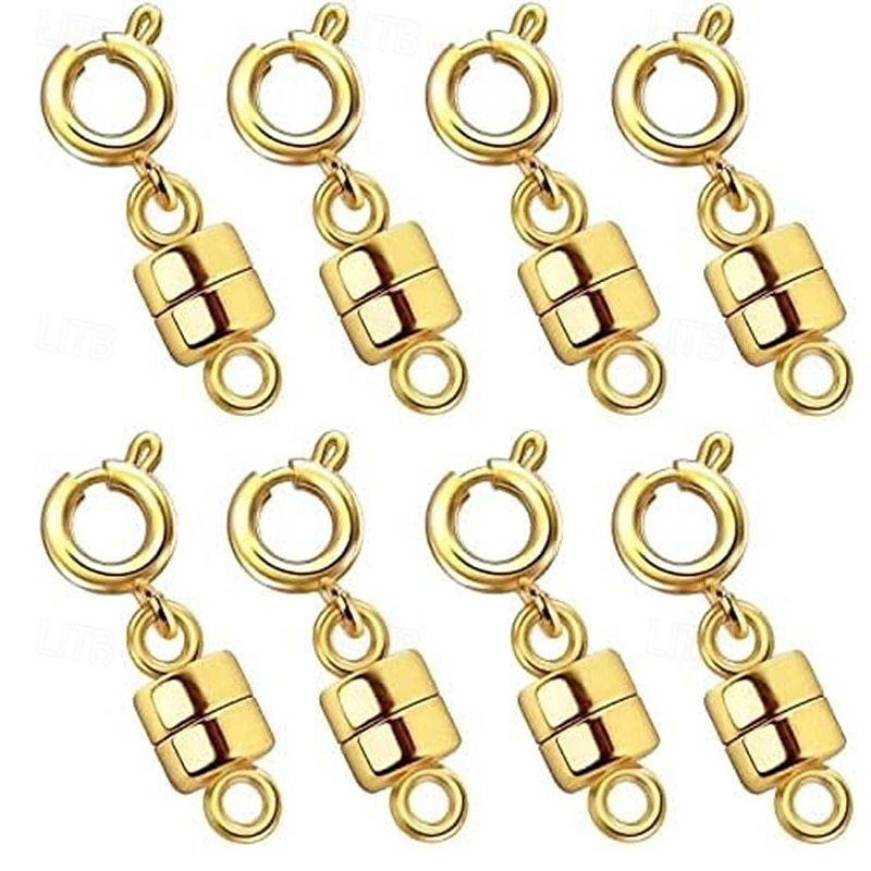 8 fermagli e chiusure magnetiche resistenti per collane, convertitori di fermagli per gioielli placcati in oro e argento per collane e bracciali. del 2025 a $11.49 –P6
