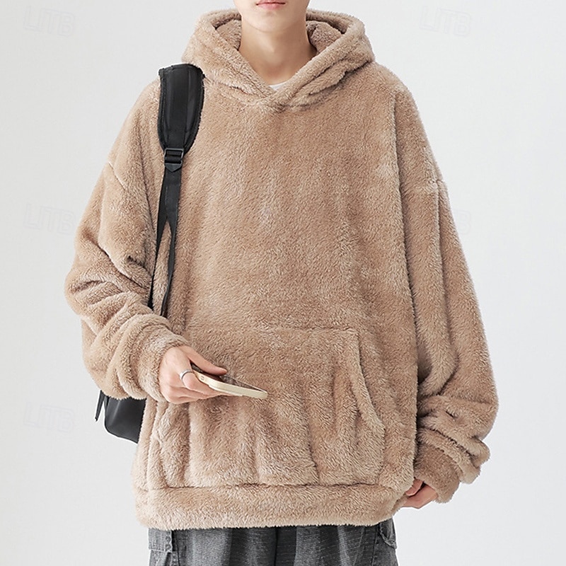 Per uomo Felpa in pile Felpa con cappuccio in pile Felpa termica Manica Lunga Con Cappuccio Top Esterno Calore Termico Inverno Poliestere Grigio scuro Nero Bianco Tennis Allenamento Corsa del 2025 a $38.99 –P12