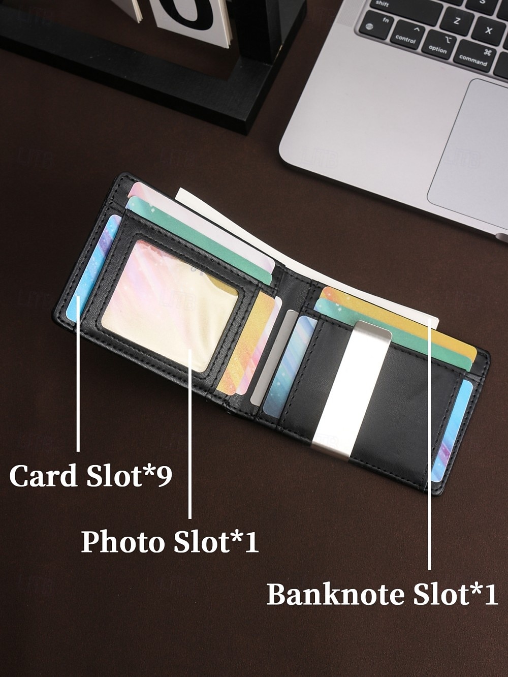 Pánská peněženka z uhlíkových vláken s RFID blokováním, krátké kožené pouzdro na karty, ochrana pro průkazy totožnosti a kreditní karty, velká kapacita, přenosná pánská peněženka pro každodenní 2025 - $21.99 –P14