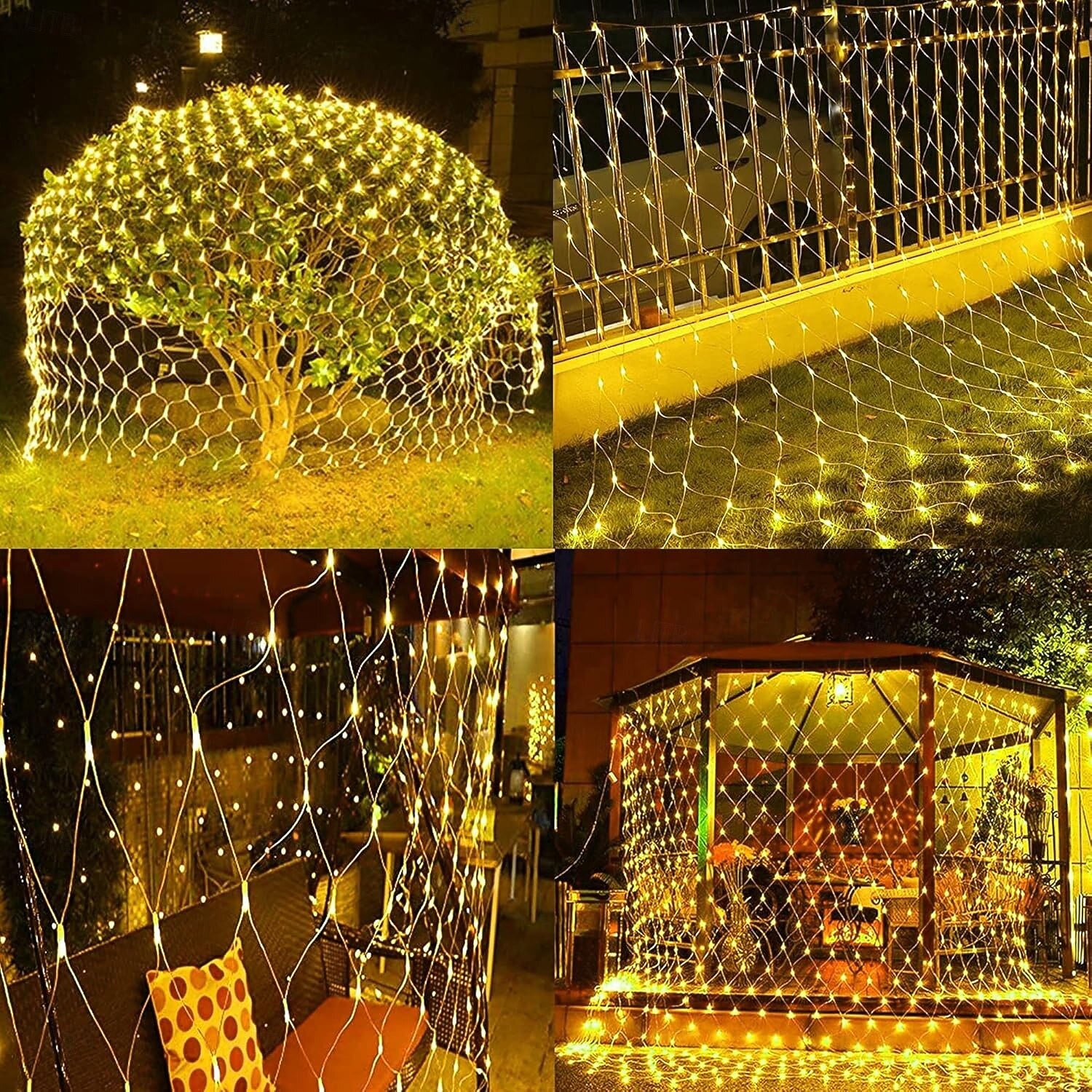 led net net string 3m x 2m 200 leds net lights lights κουρτίνα φώτα ψαρέματος λευκό ζεστό λευκό μπλε πολύχρωμο χριστουγεννιάτικο δέντρο διακόσμηση σπιτιού πάρτι μωβ μπλε ζεστό λευκό πολύχρωμο λευκό 2025 - $20.99 –P5