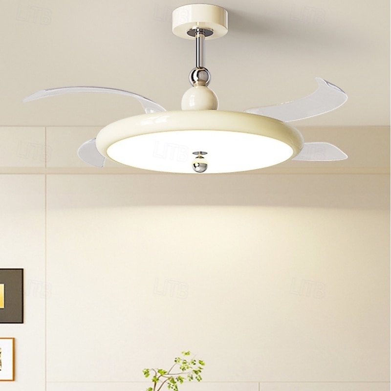 Ventilateur de plafond avec lumières 106 cm LED à intensité variable 3 couleurs 6 vitesses minuterie pales réversibles avec télécommande, ventilateur de plafond domestique lustre, ventilateur de de 2025 ? $568.79 –P2