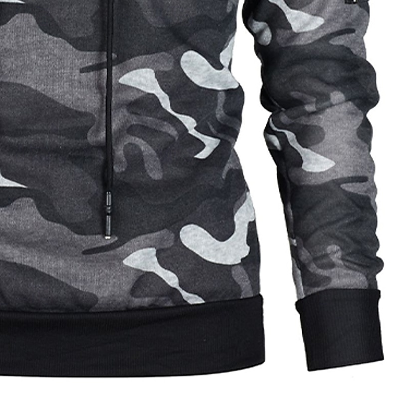 Per uomo Felpa con cappuccio Felpa con cappuccio in pile Felpa con cappuccio tattica Felpa con cappuccio mimetica Grigio mimetico Verde mimetico Con Cappuccio Mimetico Tasca Sport & Outdoor Casuale del 2025 a $23.99 –P4