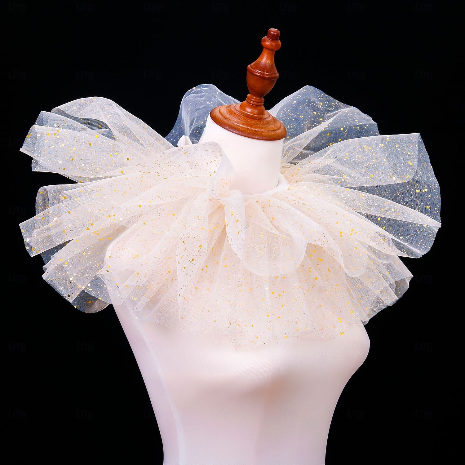 Rococo Victorienne Renaissance Col à volants en tulle Cirque Clown Déguisement Unisexe Halloween Carnaval Performance LARP Foire de la Renaissance Adultes Collier Toutes saisons de 2025 ? $14.49 –P3