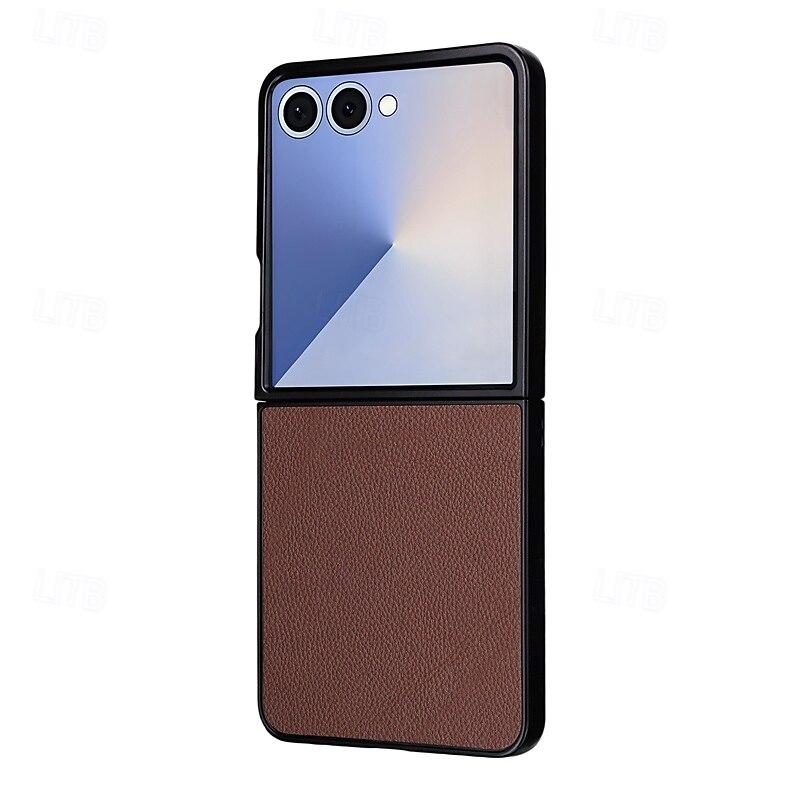 telefono Custodia Per Samsung Galaxy Z Flip 7 Z Flip 7 FE Z Flip 6 Z Flip 5 Copertura Posteriore Resistente agli urti Retrò TPU Pelle PU del 2025 a $9.99 –P3