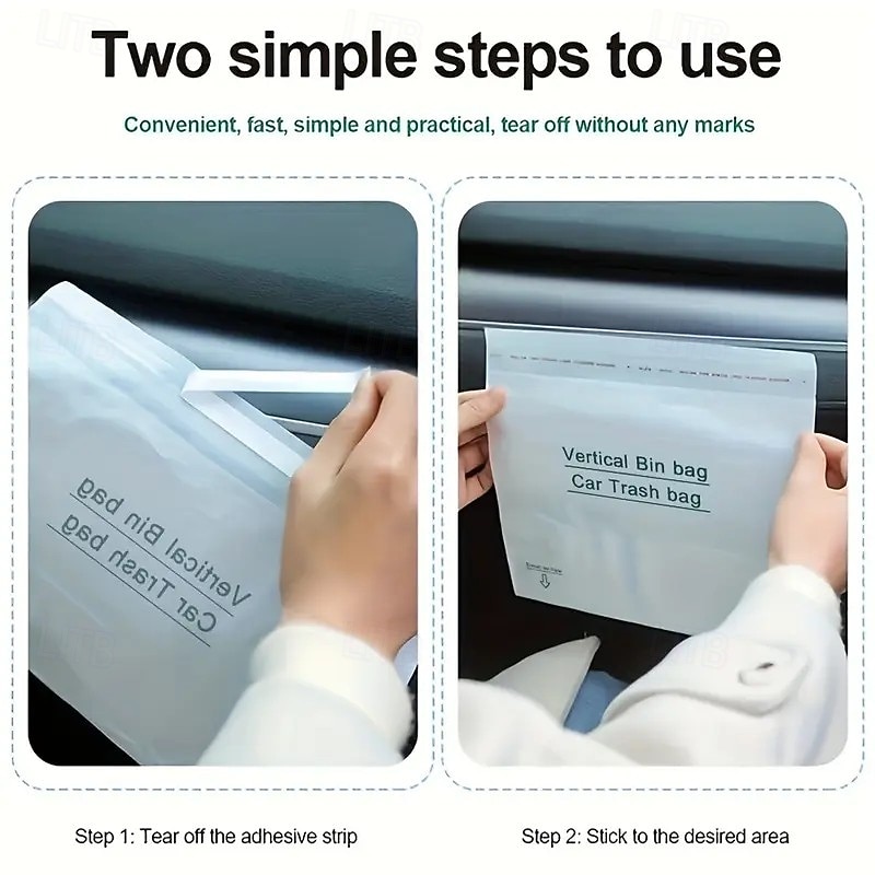 Pacote com 100 sacos de lixo descartáveis grossos – sacos de vômito duráveis para carro, cozinha, quarto, escritório, viagens, acampamento &uso de escritório de 2026 por $15.99 –P5