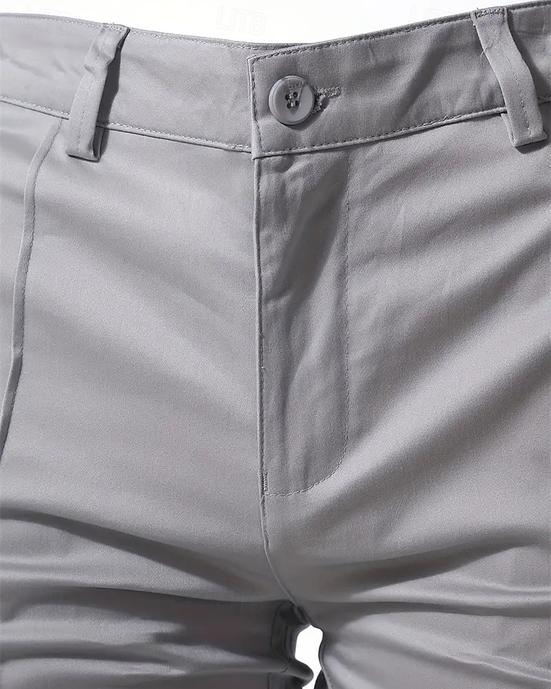 Per uomo Pantaloni Chinos Pantaloni plissettati Tasca Bottoni Semplice Comodità Formale Feste Lavoro Moda Stile Classico Nero Vino Micro-elastico del 2025 a $26.99 –P3