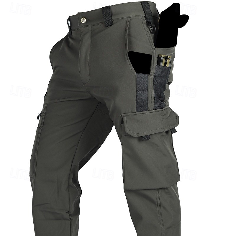 Hombre Pantalones cargo Pantalones de lana Pantalones tácticos Pantalones Botones Multi bolsillo Plano Listo para vestir Templado Exterior Diario Acampada y Senderismo Moda Clásico Verde Trébol Caqui 2026 - $37.99 –P11