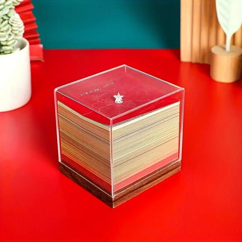 Blocco note 3D, calendario di Natale 2026, calendario 3D, calendario creativo da scrivania con luce, creativo, intaglio di carta da strappare, orologio, calendario per regali di Natale, regali di del 2025 a $91.99 –P11
