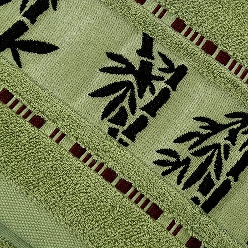 Serviette de bain 70 x 140 cm (27,5" x 55,1"), serviette en fibre légère et douce à séchage rapide avec motif en bambou, serviette de salle de bain moderne et très absorbante pour hôtel de 2025 ? $18.99 –P6