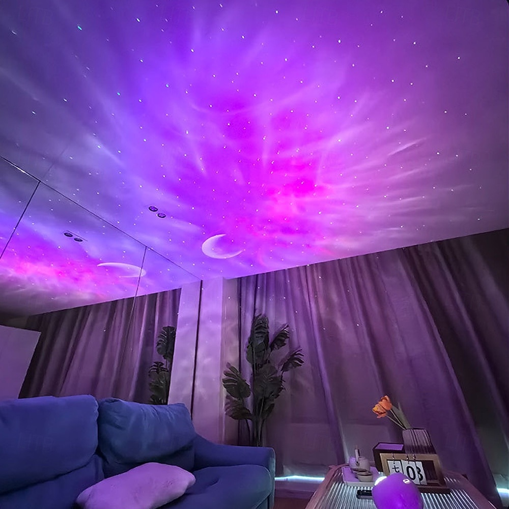 északi fény galaxis projektor bluetooth galaxis projektor hálószobába távirányítós holdcsillag projektor galaxis fény projektor karácsonyi ajándékok 2025 - $59.99 –P6