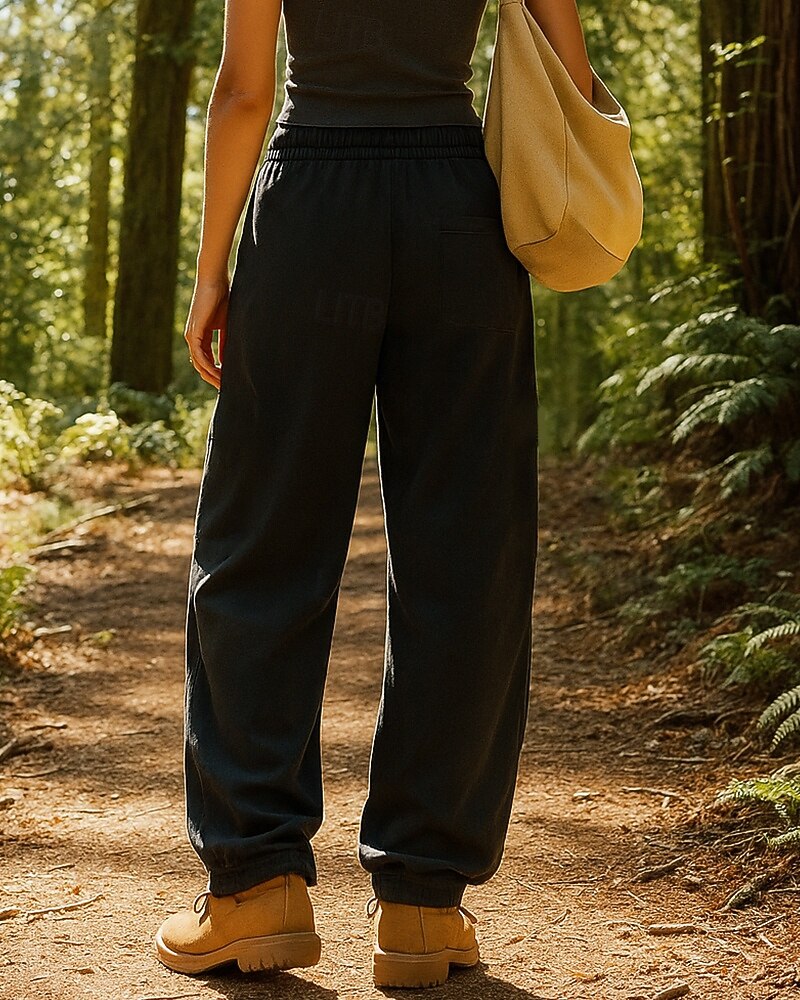 Damen Hose mit weitem Bein Wanderhosen Regenhose zum Wandern Außen Normale Passform Wasserdicht Winddicht Unterteile Kordelzug Tasche Elastischer Bund Schwarz Weiß Camping / Wandern Laufen S M L XL 2025 - $39.99 –P2