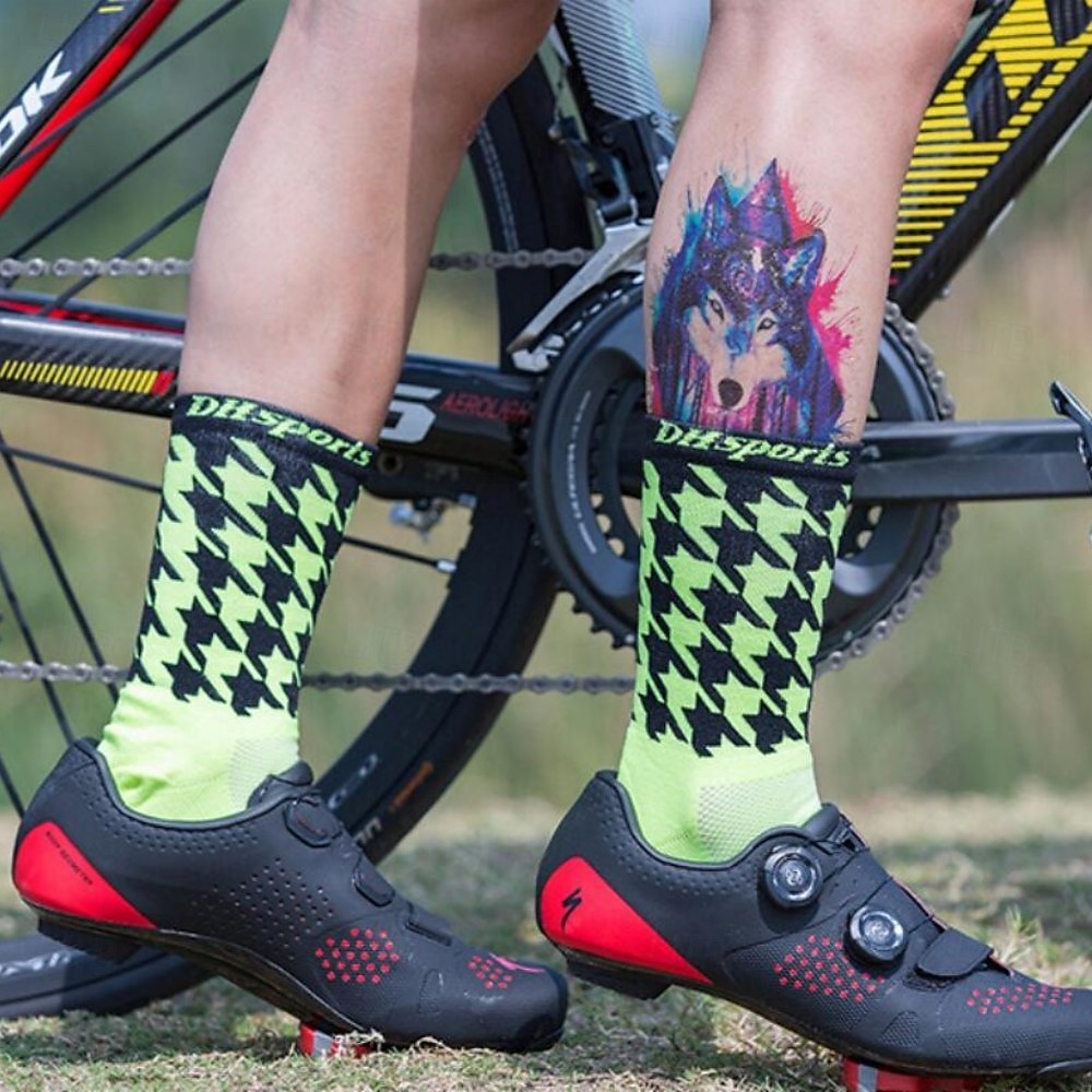 Calcetines Calcetines Ciclismo Calcetines de bicicleta Calcetines deportivos Calcetines atléticos Camping / Senderismo Senderismo Ejercicio al Aire Libre Bicicleta / Ciclismo Alta elasticidad Cómodo 2025 - $11.49 –P3