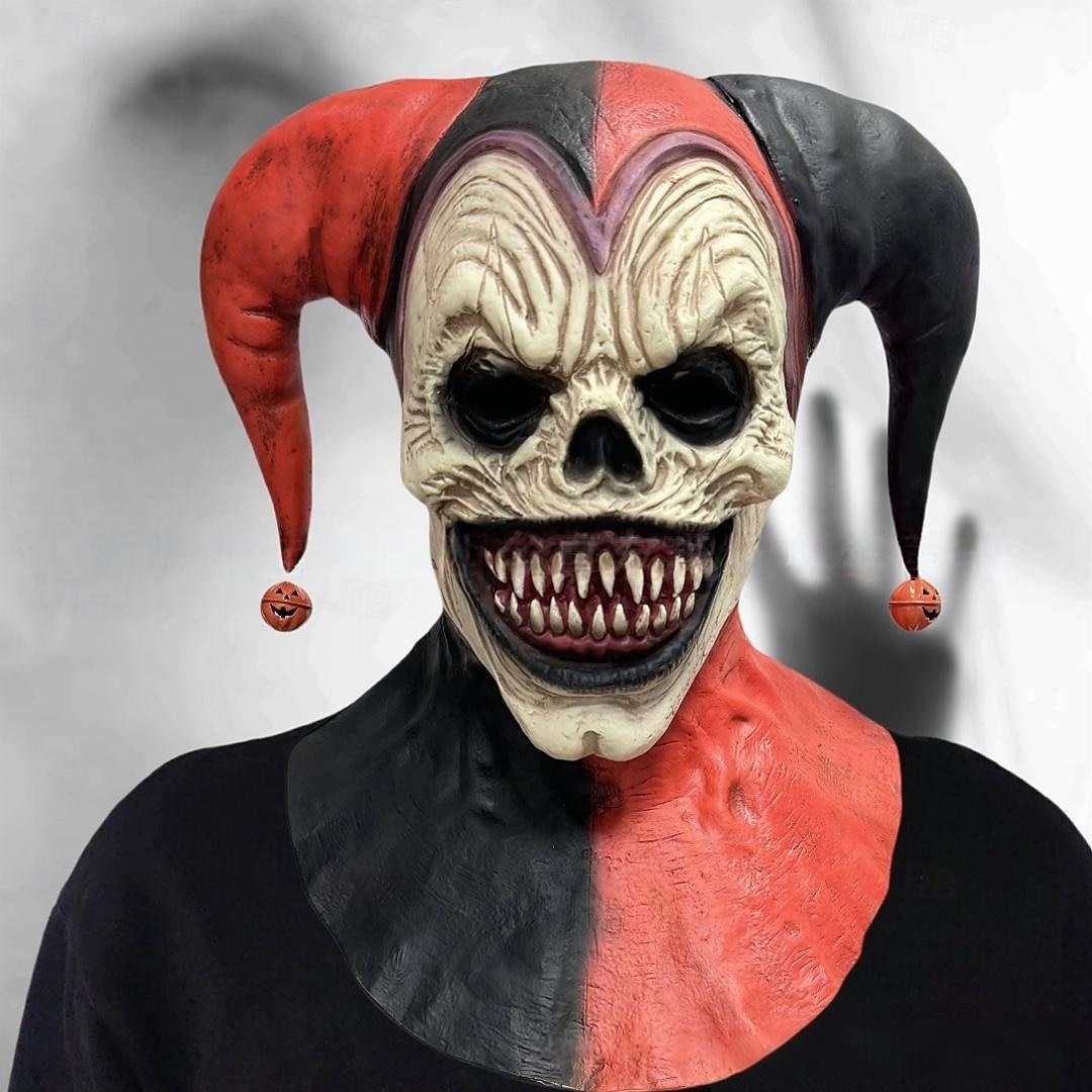 Žolík Klaun předvečer Všech svatých Maska Horor Strašidelný Celá hlava Dospělé Unisex předvečer Všech svatých Karneval Výkon Párty Jednoduché Halloweenské kostýmy Oblékněte se 2025 - $37.99 –P2