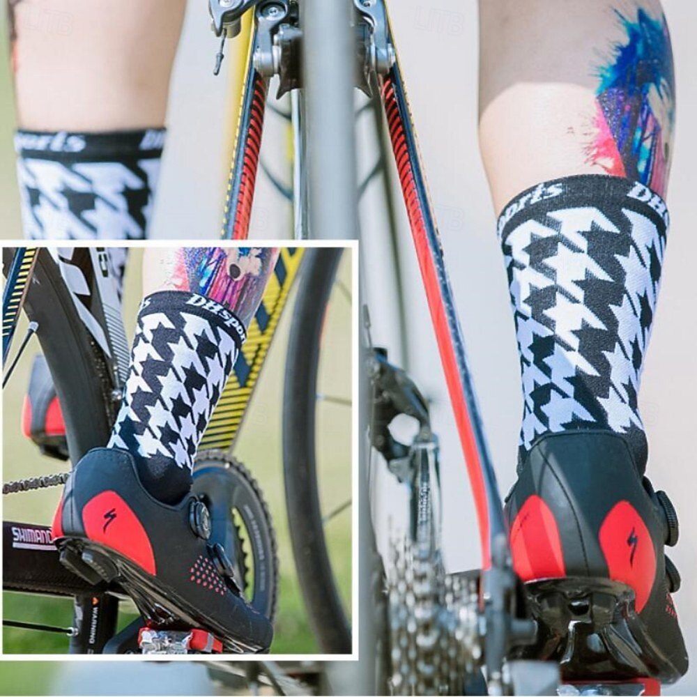 Calcetines Calcetines Ciclismo Calcetines de bicicleta Calcetines deportivos Calcetines atléticos Camping / Senderismo Senderismo Ejercicio al Aire Libre Bicicleta / Ciclismo Alta elasticidad Cómodo 2025 - $11.49 –P11