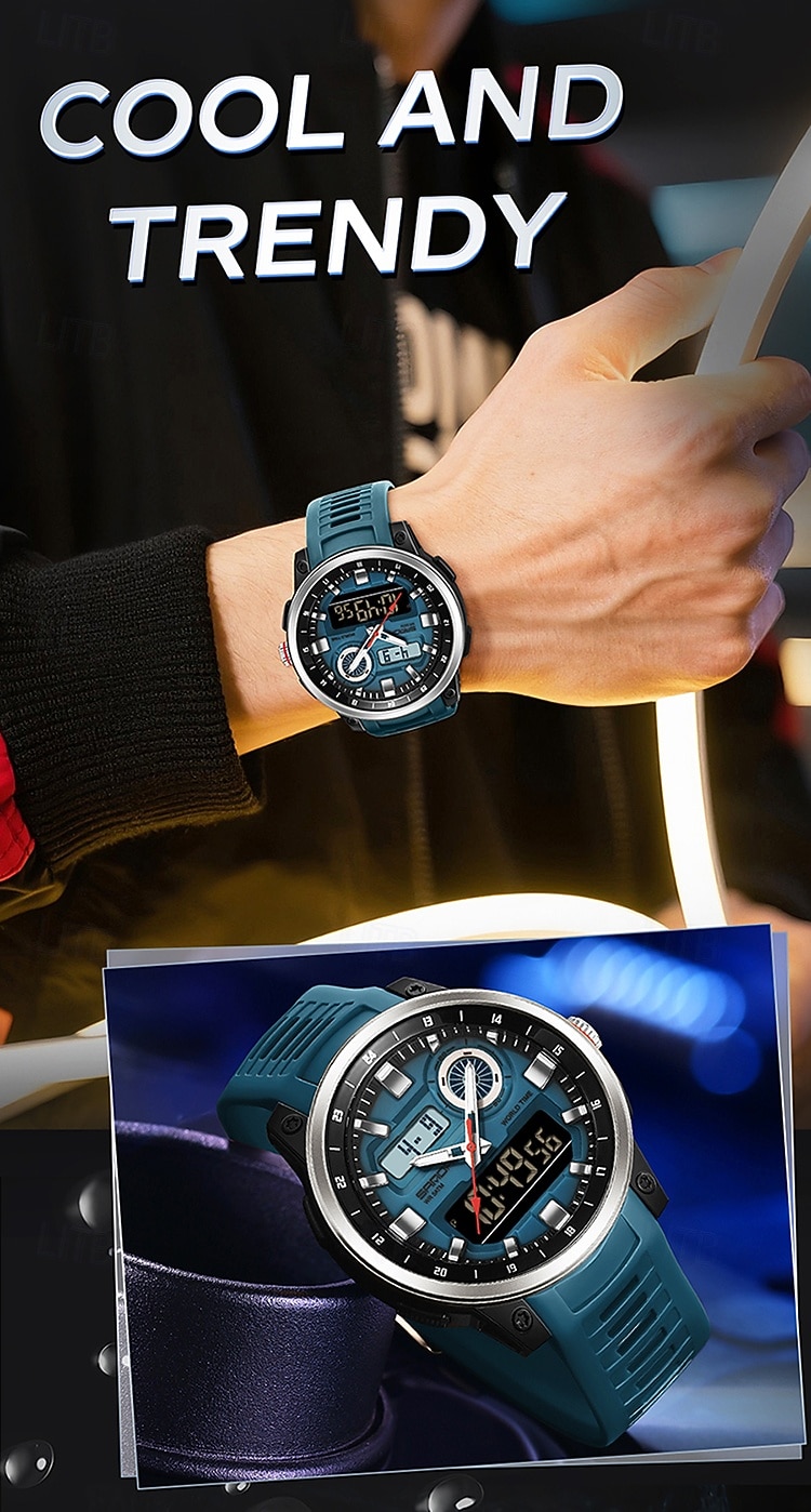 SANDA Fashion Brand Sport Electronics Watches Gift for men Outdoors Analog Digital Man Watch Luminous Waterproof Backlight Wristwatch 2026 - $35.99 –P14